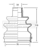 First Line Cv Joint Boot Kit Part No -FCB2111