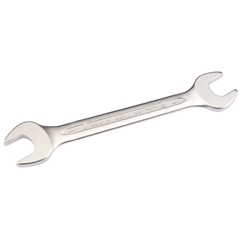 Elora Long Metric Double Open End Spanner, 27 x 30mm