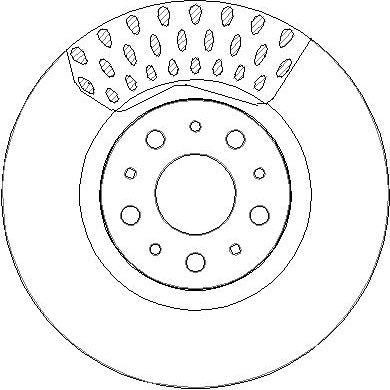 Disctech Brake Disc - Fits Fiat, Jaguar - ABD3395 - Front Axle