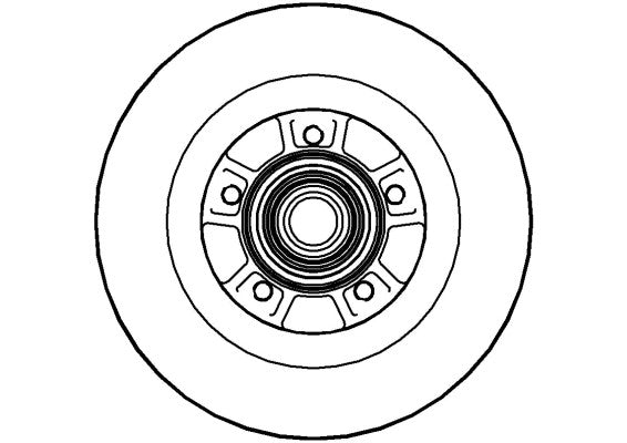 Disctech Brake Disc - Fits Citroën, Renault - ABD2130 - Rear Axle