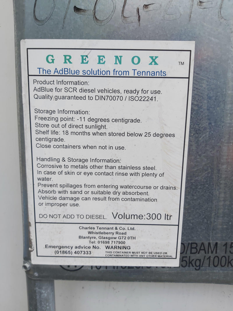 Greenox 300 Litre Adblue IBC - AB030 - Call to order