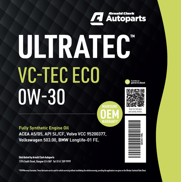 ULTRATEC VCTEC ECO 0W30 - 5L - E344-5L