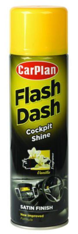 CarPlan Flash Dash Satin Finish Cockpit Shine- 500ml Vanilla