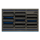 1/2" Sq. Dr. Impact Socket Set in 1/4 Drawer EVA Insert Tray (11 Piece) - 63483