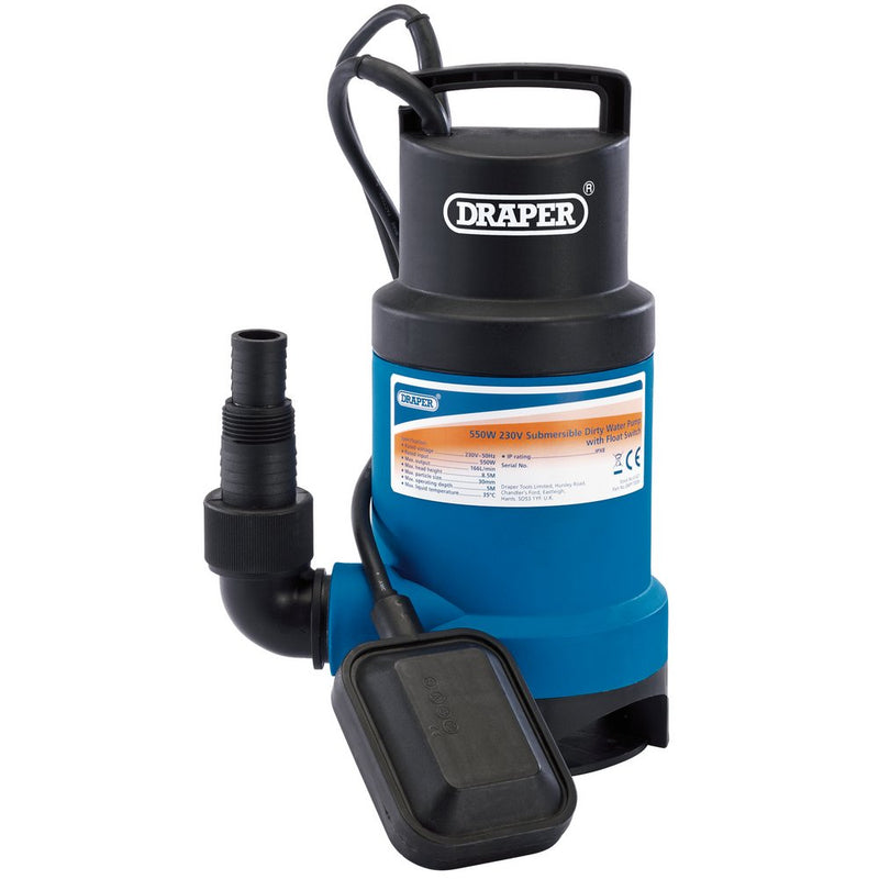166L/Min Submersible Dirty Water Pump with Float Switch (550W) - 61621