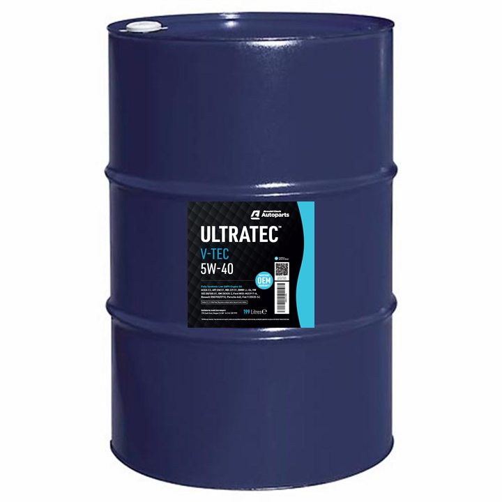 Ultratec V-Tec F1 5W40 Oil 199ltr - E412-199L