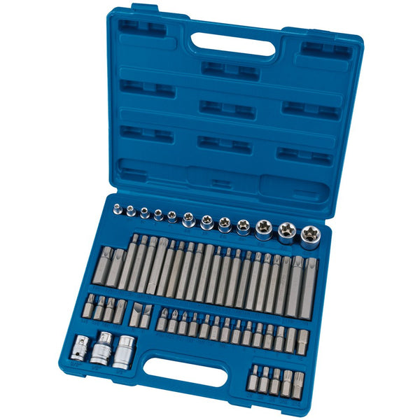 Mechanic's Bit Set Comprising of Draper TX-STAR and Hexagon Bits (61 Piece) - 63376
