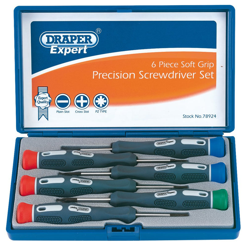 Soft Grip Precision Screwdriver Set (6 Piece) - 78924
