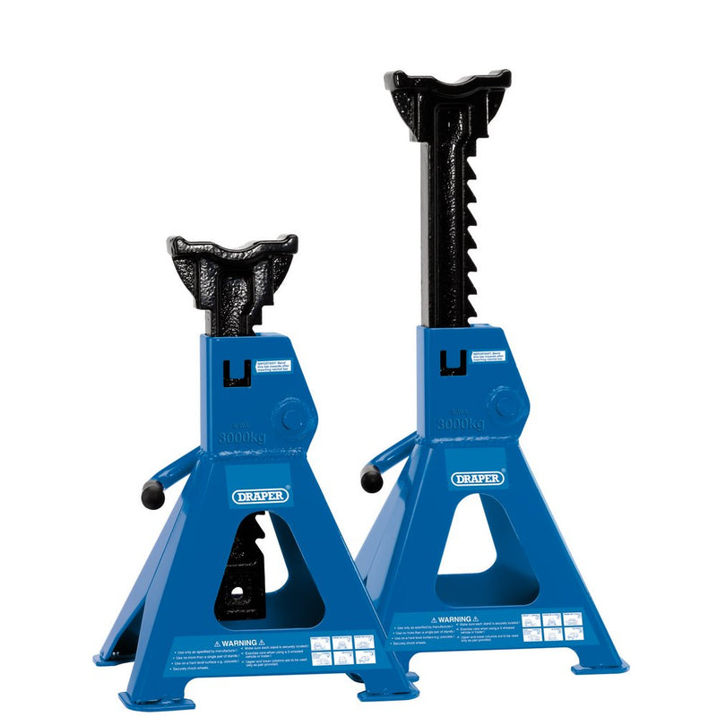 3 tonne Ratcheting Axle Stands (Pair) - 30881