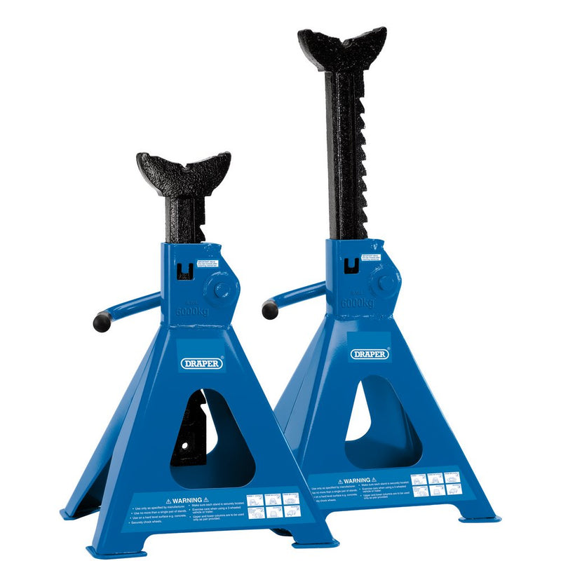 6 tonne Ratcheting Axle Stands (Pair) - 30883