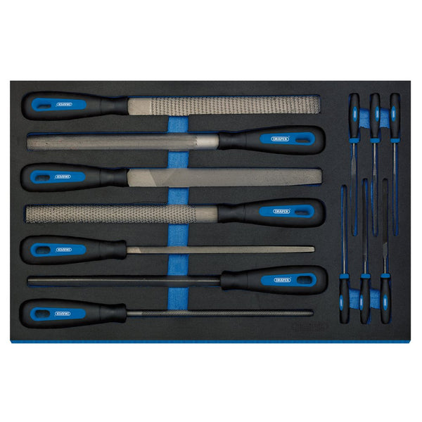 Hand File Set in 3/4 Drawer EVA Insert Tray (13 Piece) - 63513