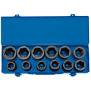3/4" Sq. Dr. Combined MM/AF Impact Socket Set in Metal Case (12 Piece) - 83280