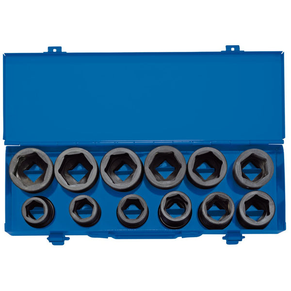 3/4" Sq. Dr. Combined MM/AF Impact Socket Set in Metal Case (12 Piece) - 83280
