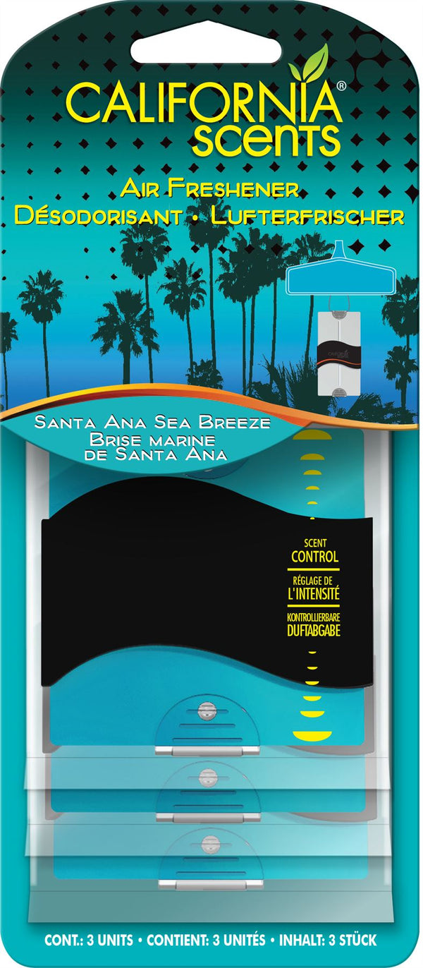 California Scents Paper Santa Ana Sea Breeze Air Freshener