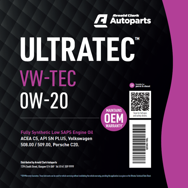 ULTRATEC VWTEC 0W20 - 199L - E506-199L