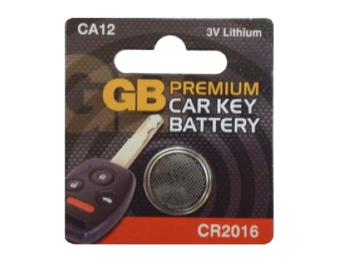 GB Premium 3V Keyfob Battery - CR2016