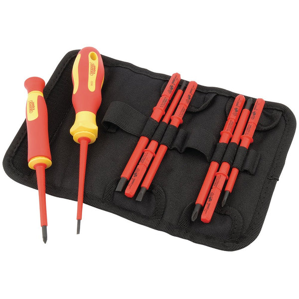 Ergo Plus VDE Screwdriver Set with Interchangeable Blades (10 Piece) - 05721