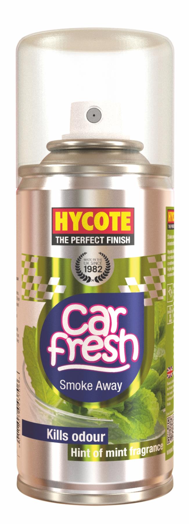 Hycote Car Fresh Air Freshener Spray Smoke Away Hint of Mint Fragrance - 150ml