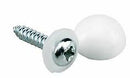 Quest White Dome No Plate Screws (100) - 975315