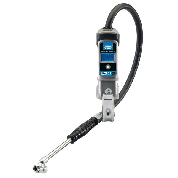 Digital Gauge Air Line Inflator With Twin Connectors - 74839