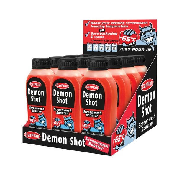 CarPlan DSW051 Demon Shot 500ml Counter Display of 12