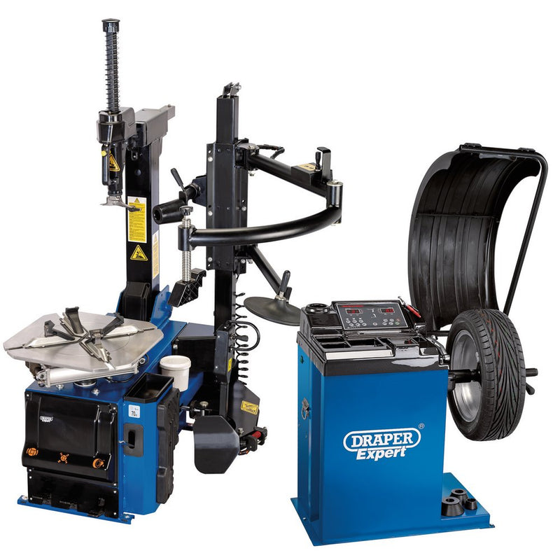 Tyre Changer with Assist Arm and Wheel Balancer Kit - 02152