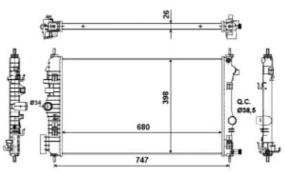 NRF Radiator - 53776