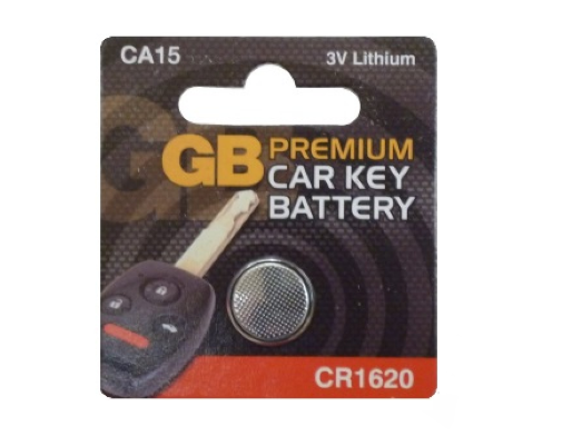 GB Premium 3V Keyfob Battery - CR1620