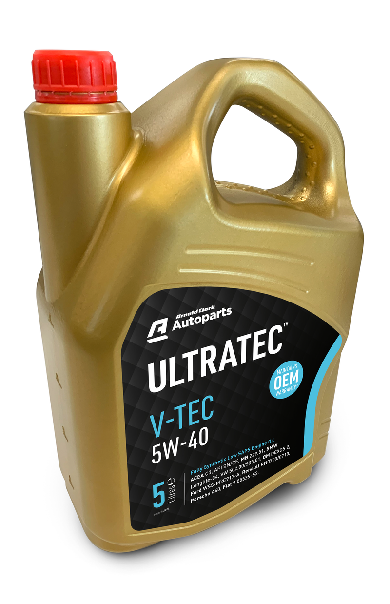 Ultratec V-Tec F1 5W40 Oil 5ltr - QE412-5L