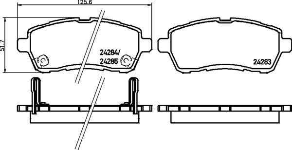 Padtech Brake Pad Set - PAD2968