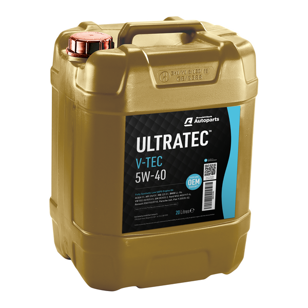 Ultratec V-Tec F1 5W40 Oil 20ltr - E412-20L