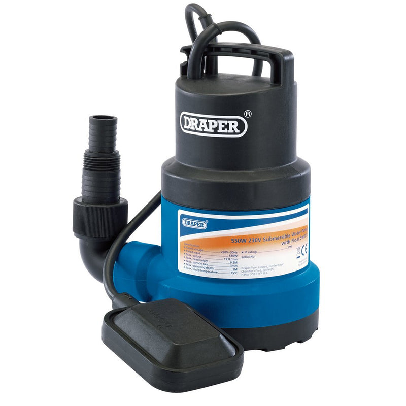 191L/Min Submersible Water Pump with Float Switch (550W) - 61584