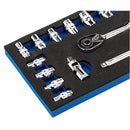 1/4" Sq. Dr. Metric Socket Set (26 Piece) - 16476