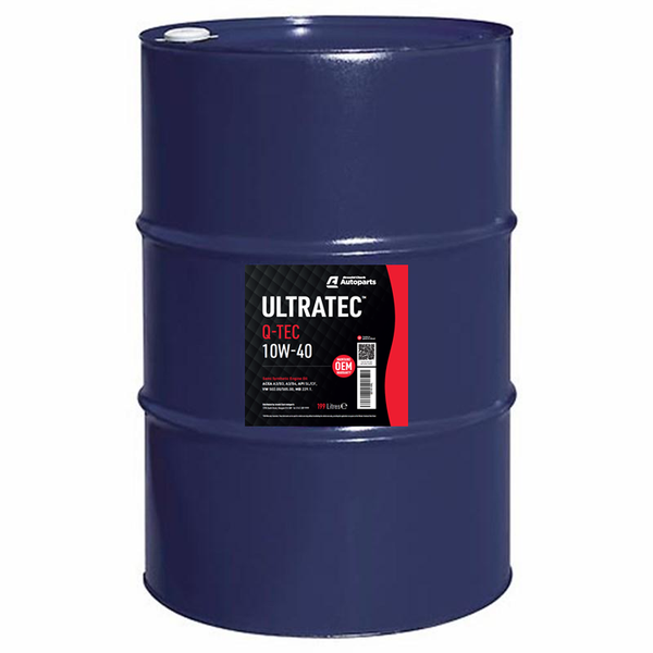 Ultratec QTEC 10W40 Oil 199Litre - E119-199L