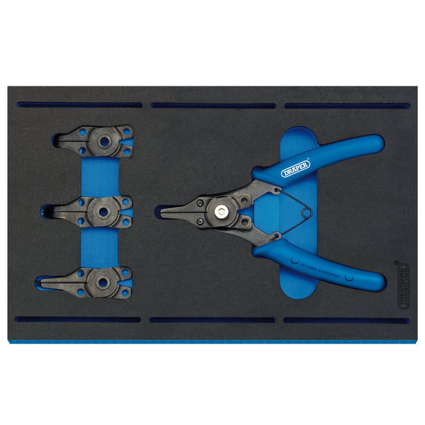 Interchangeable Circlip Plier Set in 1/4 Drawer EVA Insert Tray (5 Piece) - 63196