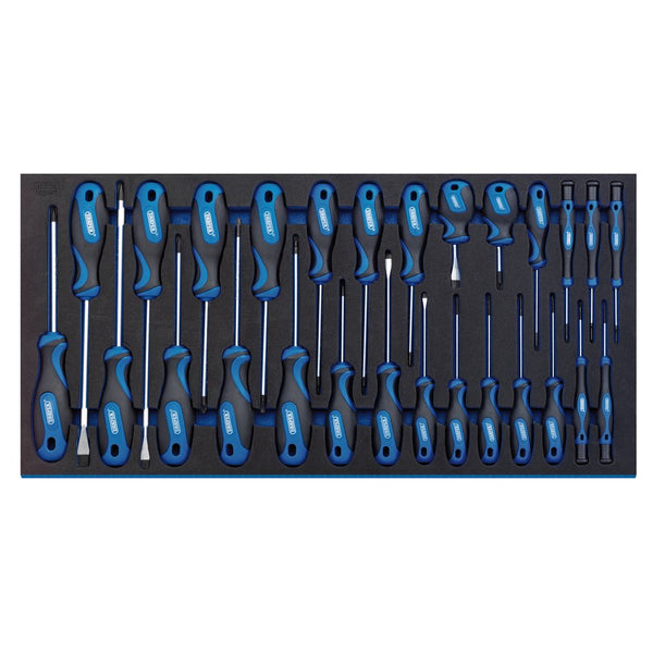 Soft Grip Screwdriver Set in Full Drawer EVA Insert Tray (27 Piece) - 63406