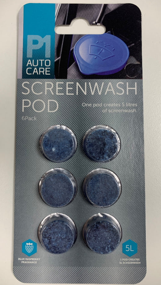 P1 Screenwash Pod Pack 6 - SVB1/P6