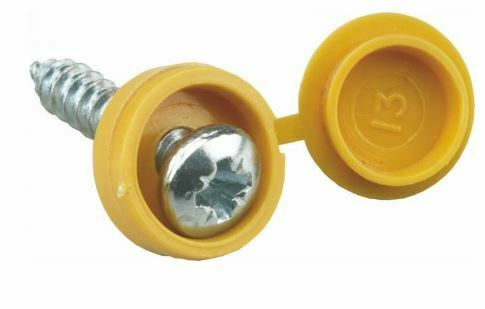 Quest Yellow Hinged No Plate Screws (x100) - 975310