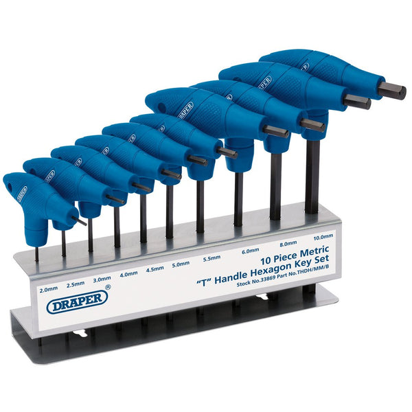 Metric T-Handle Hexagon Key Set (10 Piece) - 33869