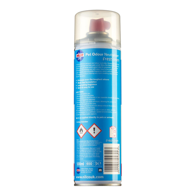 Nilco Pet Fresh Linen Odour Neutraliser Aerosol - 500ml