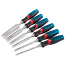 140mm Soft Grip 'Pound Thru' Bevel Edge Wood Chisel Set (6 Piece) - 70419