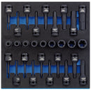 1/2" Sq. Dr. Impact Draper TX-STAR and He x Socket Set - 63490