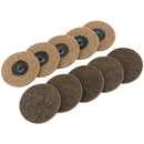 Ten 75mm Polycarbide Abrasive Pads (Course) - 75628