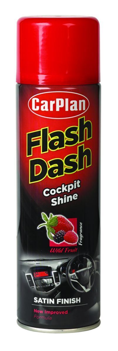 CarPlan Flash Dash Satin Finish Cockpit Shine- 500ml Wild Fruits