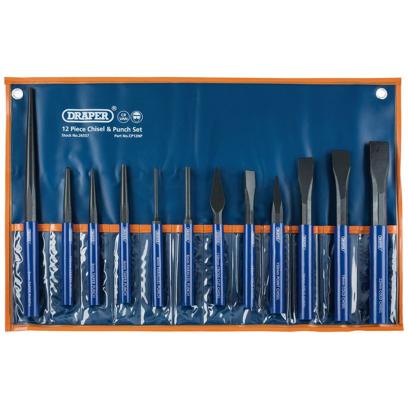 Cold Chisel and Punch Set (12 Piece) - 26557