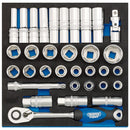1/2" Socket Set in 1/2 Drawer EVA Insert Tray (33 Piece) - 63535