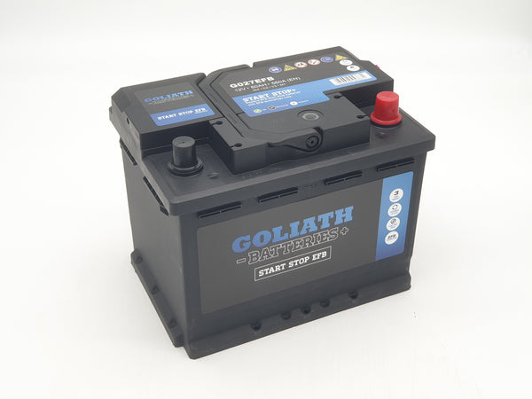 Goliath G027 EFB - 027 EFB 60Ah 560A Start Stop Battery - 3 Year Warranty