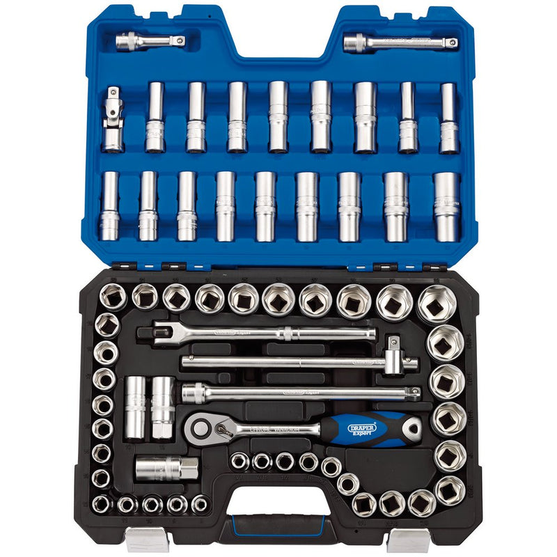 1/2" Sq. Dr. MM/AF Combined Socket Set (63 Piece) - 16456