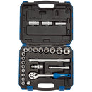 1/2" Sq. Dr. Metric Socket Set (24 Piece) - 16362