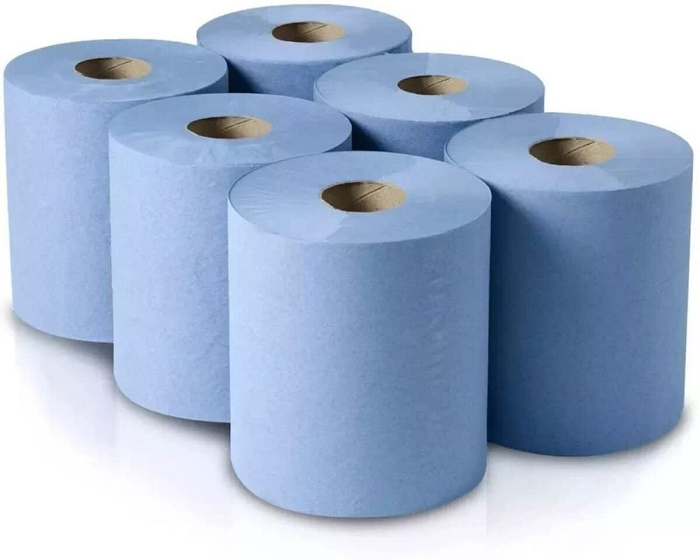 6 Pack Blue Roll 2 Ply - CL2B807E